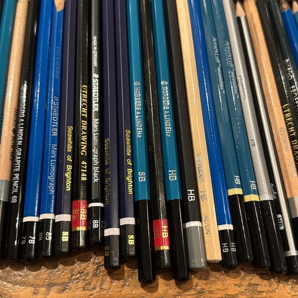 90-piece Charcoal and Graphite Pencil Lot-Staedtler Mars, Tombow, Koh-I-Noor - Picture 5 of 6